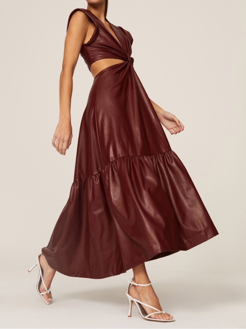 A.L.C. Alexandria Cut-Out Faux Leather Dress - Picture 12 of 12